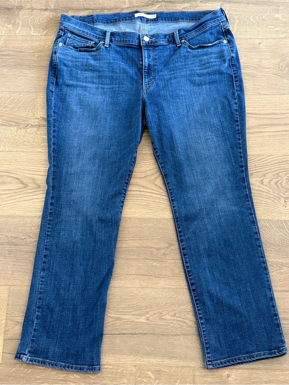 Levi’s Classic Straight Jeans 20W Plus Size Blue Denim